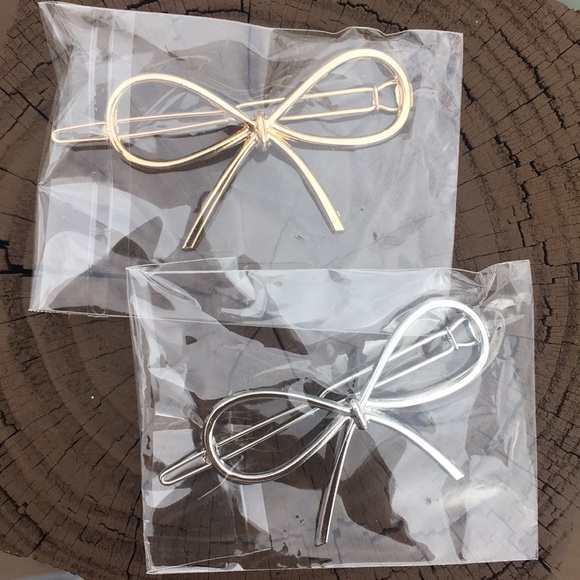 Accessories - Gold & Silver Bows- Hair Jewelry!  🎀